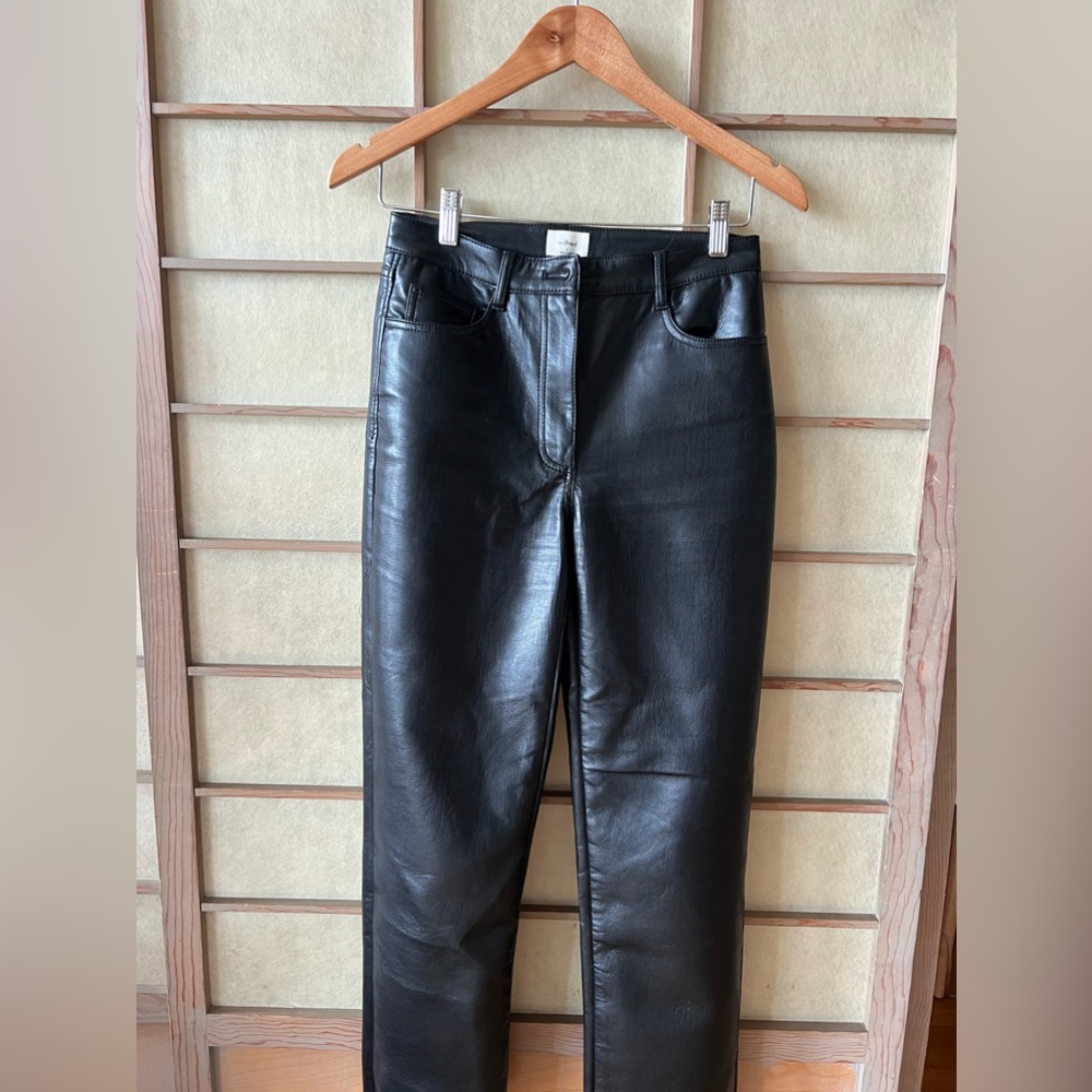 Aritzia Vegan Leather Pants (Petite)